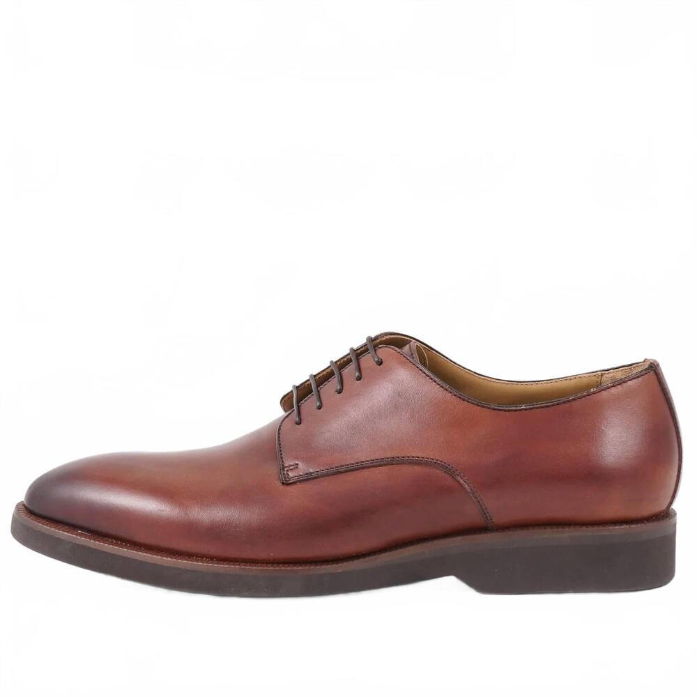 NEW PASTORI men's claudius calf leather derby in brown